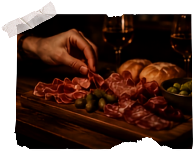 Planche de produits du terroir à partager