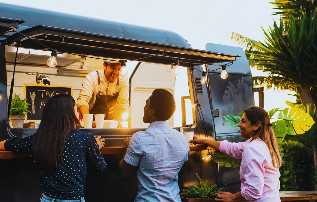 Le bar truck lors d’un événement